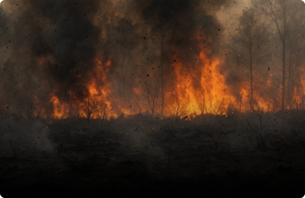 화재 소각재 비산방지 효과